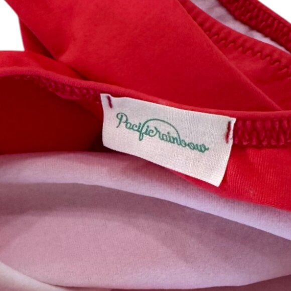 PACIFIC RAINBOW - SWIMMING SUIT 1 PIECE - RED - NEW NO TAG - Picture 4 of 5